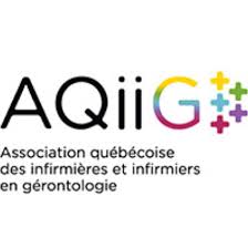 Logo de l'Association québécoise des infirmières et infirmiers en gérontologie (AQIIG) 